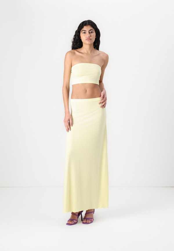 ONLTANIA SKIRT AND TUBE SET - Maxi skirt - french vanilla3