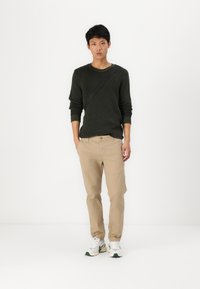 Replay Stickad tröja - mud green