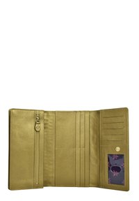 ANUSCHKA HANDPAINTED - Portemonnee - croc embossed desert gold