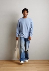 Scotch & Soda TEXTURED - Sweatshirt - faded denim