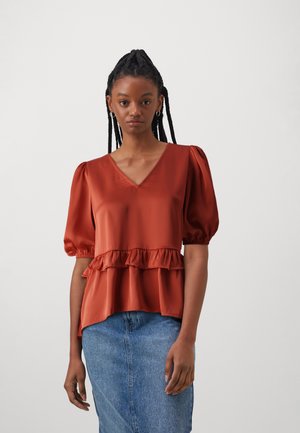 VIMURA V NECK - Blouse - high risk red