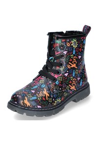 TOM TAILOR Šněrovací kotníkové boty - schwarz