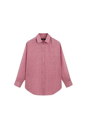 Massimo Dutti, FLOWING RAMIE BLEND SHIRT - Chemisier - black