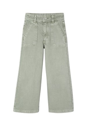 Vertbaudet, VERTBAUDET WEITE MÄDCHEN HOSE, HÜFTWEITE SLIM - Relaxed fit jeans - graugrün