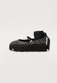 DARYA MARY - Ballerinasko m/ skaft - black/silver coloured