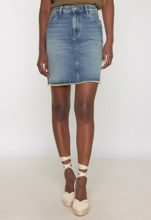 JULIE - Jupe en jean - stone used