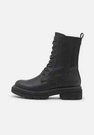 Schnürstiefelette - black