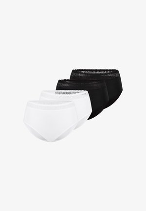 Triumph, 4 PACK - Slip - weiß schwarz