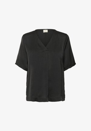 Kaffe, KAARIEL V-NECK - Blouse - black deep