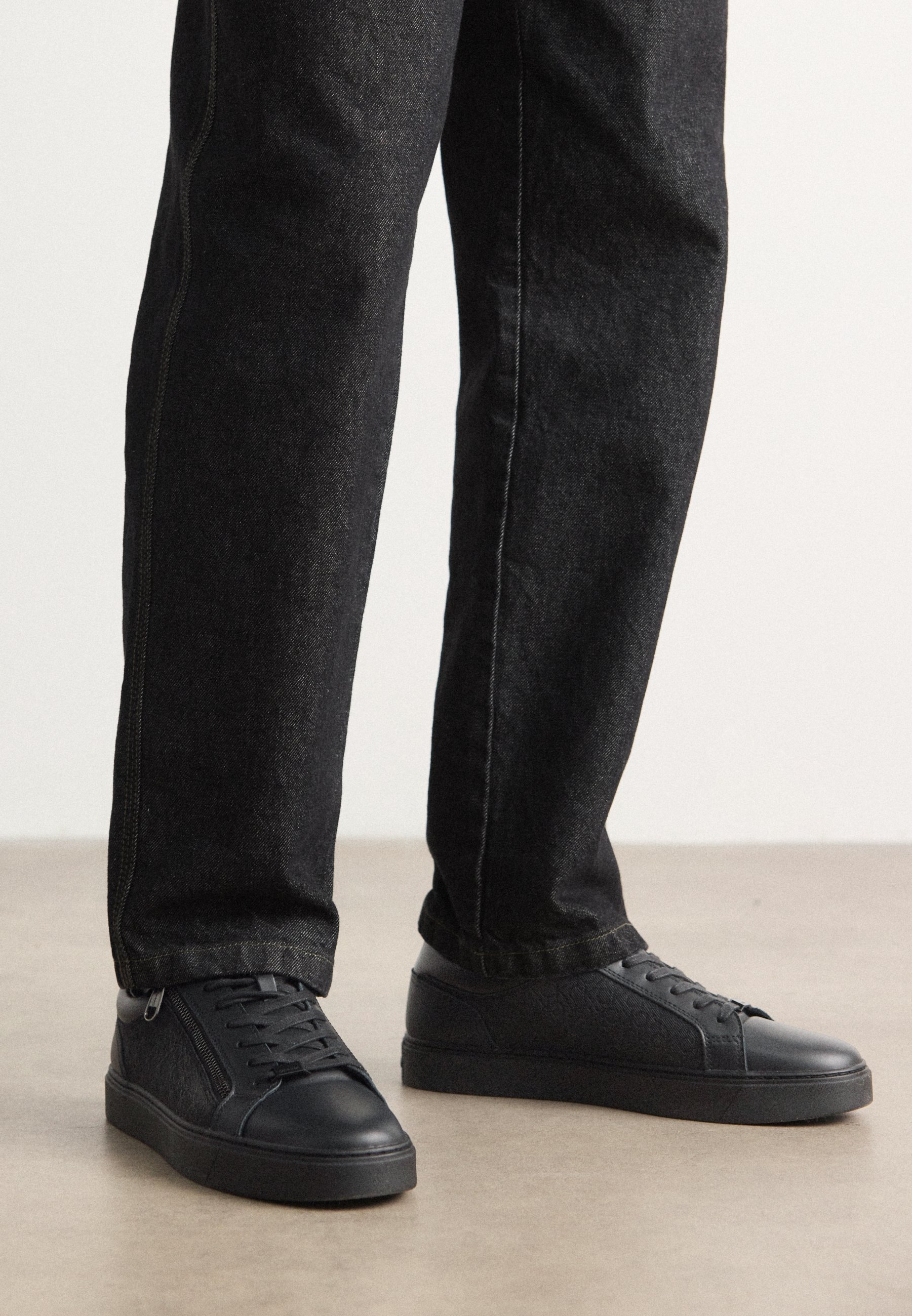Zip Mono Zapatillas Altas Calvin Klein Hombre Zapatillas High Top