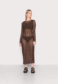 Weekday SHAE SEAM DRESS - Vestido comprido - brown/black