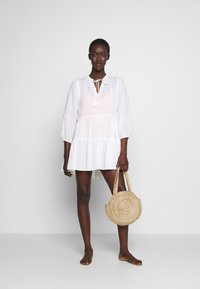 Seafolly BEACH EDIT EMBROIDERY TIERED DRESS - Beach accessory - white