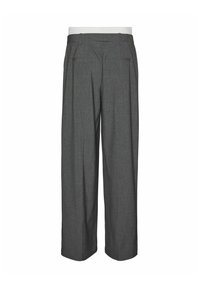 Vero Moda VMMADJA MITTLERE TAILLE - Pantaloni - dark grey melange