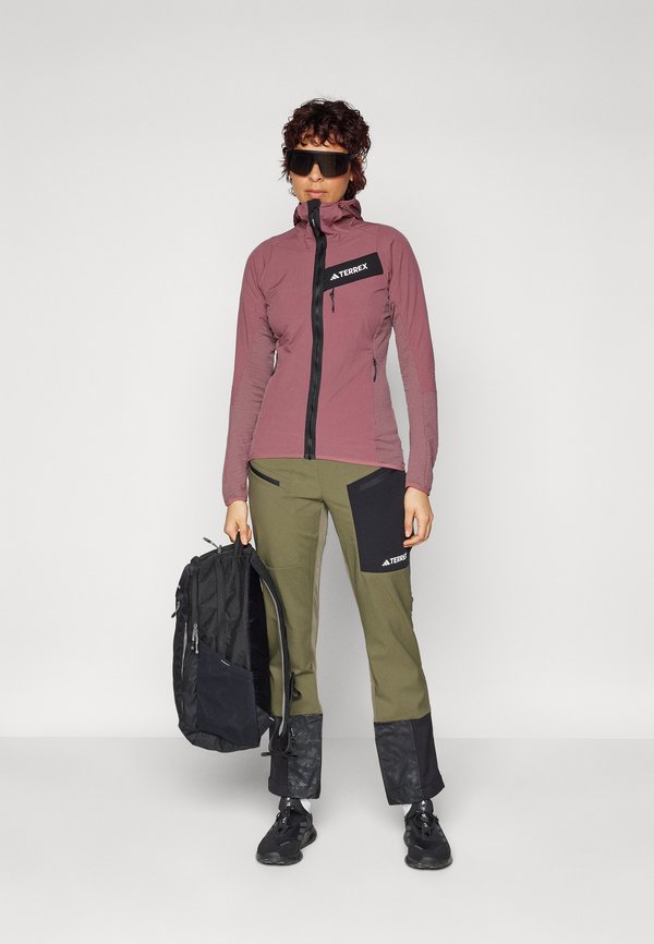 TECHROCK HOODED WIND JACKET - Fleece jacket - quiet crimson3