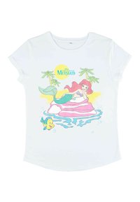 Disney THE LITTLE MERMAID BEACHY ARIEL - Camiseta estampada - white