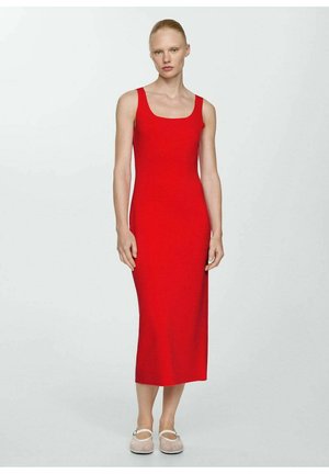 Mango Day dress - koraalrood