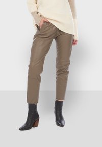 Oakwood GIFT - Leren broek - dark grey