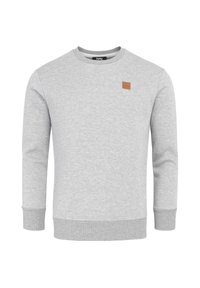RUNDHALS - Strickpullover - hellgrau