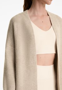 OYSHO LONG RIB KNIT - Jopica - stone
