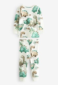 Next SNUGGLE 3 PACK SET - Pizsama szett - blue ecru cream dinosaur