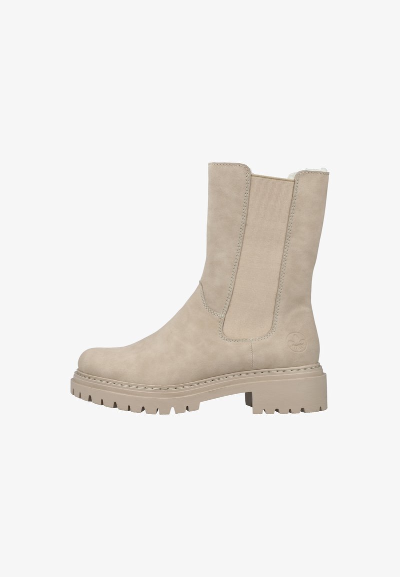 Rieker Botines con plataforma - beige