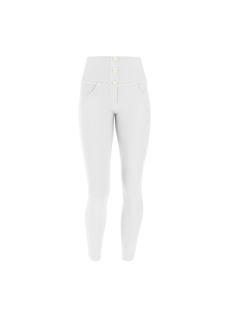 Freddy PUSH UP VITA ALTA  DRILL LOGICO - Pantaloni - bianco