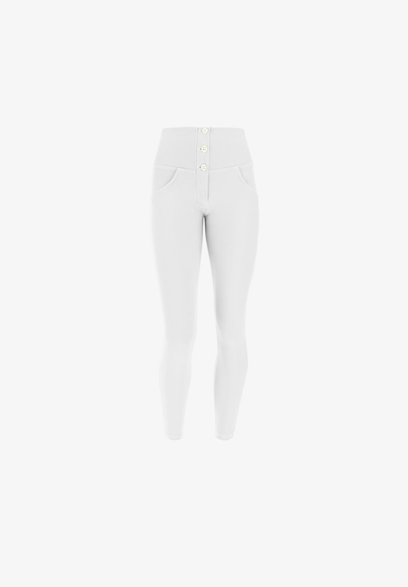 Freddy PUSH UP VITA ALTA DRILL LOGICO - Pantaloni - bianco