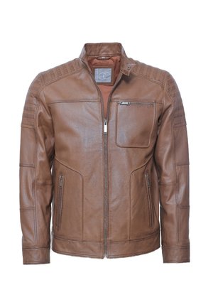 Lederjacke - cognac