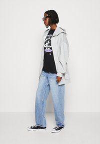 Even&Odd Felpa con cappuccio - mottled light grey