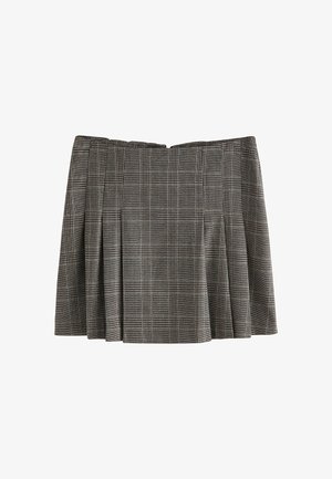 Next, TALL FIT - CHECK PLEATED MINI SKIRT - Pliceret nederdel /Nederdele med folder - brown