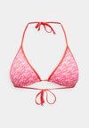 ESSENTIALS TRIANGLE PRINT - Haut de bikini - rose
