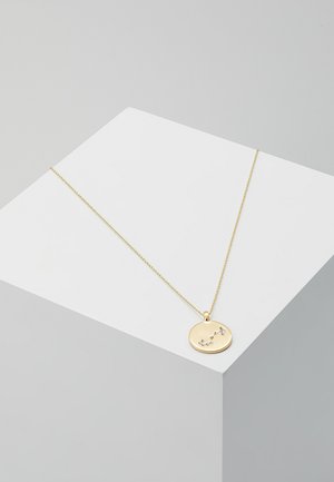 SCORPIO ZODIAC SIGN COIN NECKLACE, SILVER-PLATED - Collar - gold-coloured