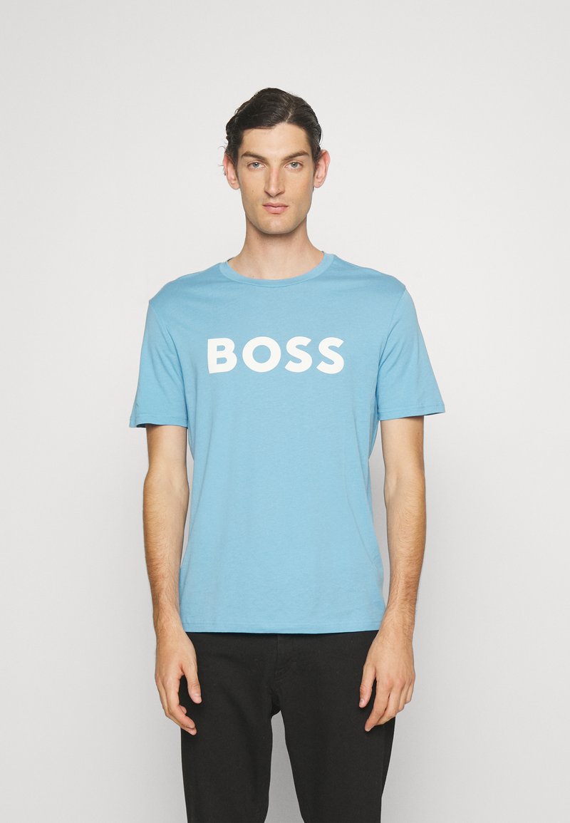 BOSS THINKING - Triko s potiskem - open blue