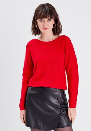 MIT LANGEN ÄRMELN - Pullover - rouge