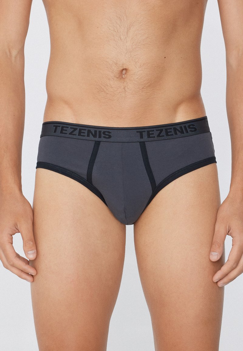 Tezenis BORDI CONTRASTO CON LOGO - Slip - Grey