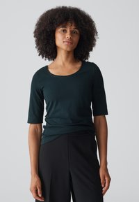 OPUS SLIM FIT ROUND NECK - T-shirt basic - emerald