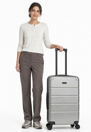Police, DUBLIN 4 ROLLEN TROLLEY M 64 CM MIT DEHNFALTE UNISEX - Trolley - grey taupe