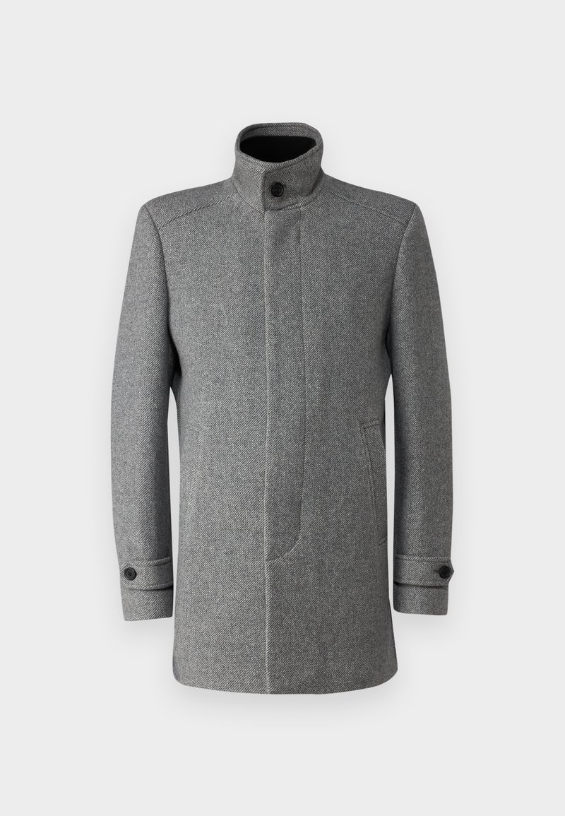 Selected SLHNEW REUBEN NOOS - Short coat - light grey melange/mottled ...