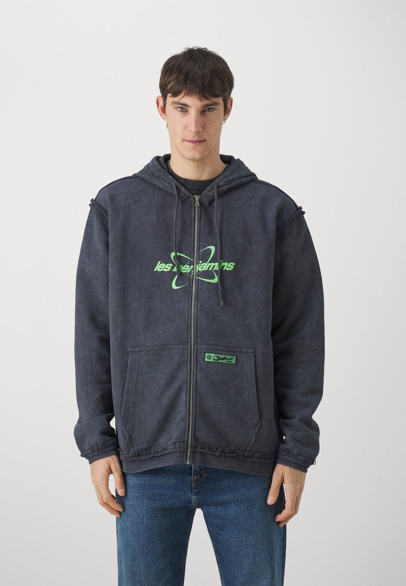 Les Benjamins ZIP HOODIE UNISEX - Mikina na zip - chilled iron/tmavě ...