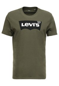 HOUSEMARK GRAPHIC TEE - T-shirt med print - tech olive night