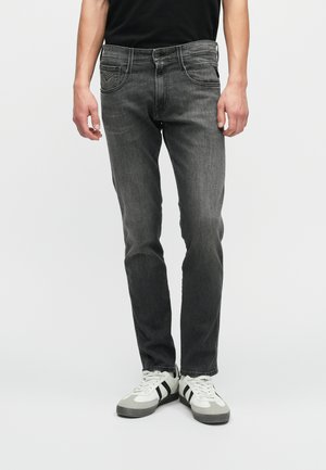 ANBASS - Slimfit džínsy - dark grey