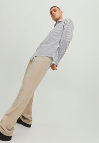 Jack & Jones JORBILL OVERSIZE UNISEX - Camisa - bright white stripe
