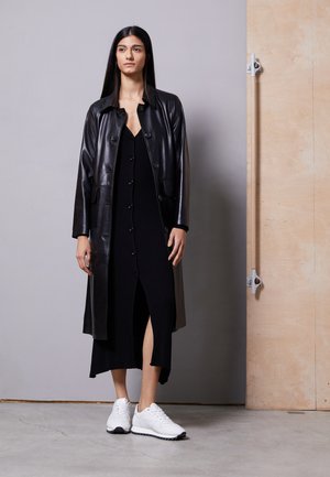 ANNABELLE LONG CARDIGAN DRESS - Jumper dress - black