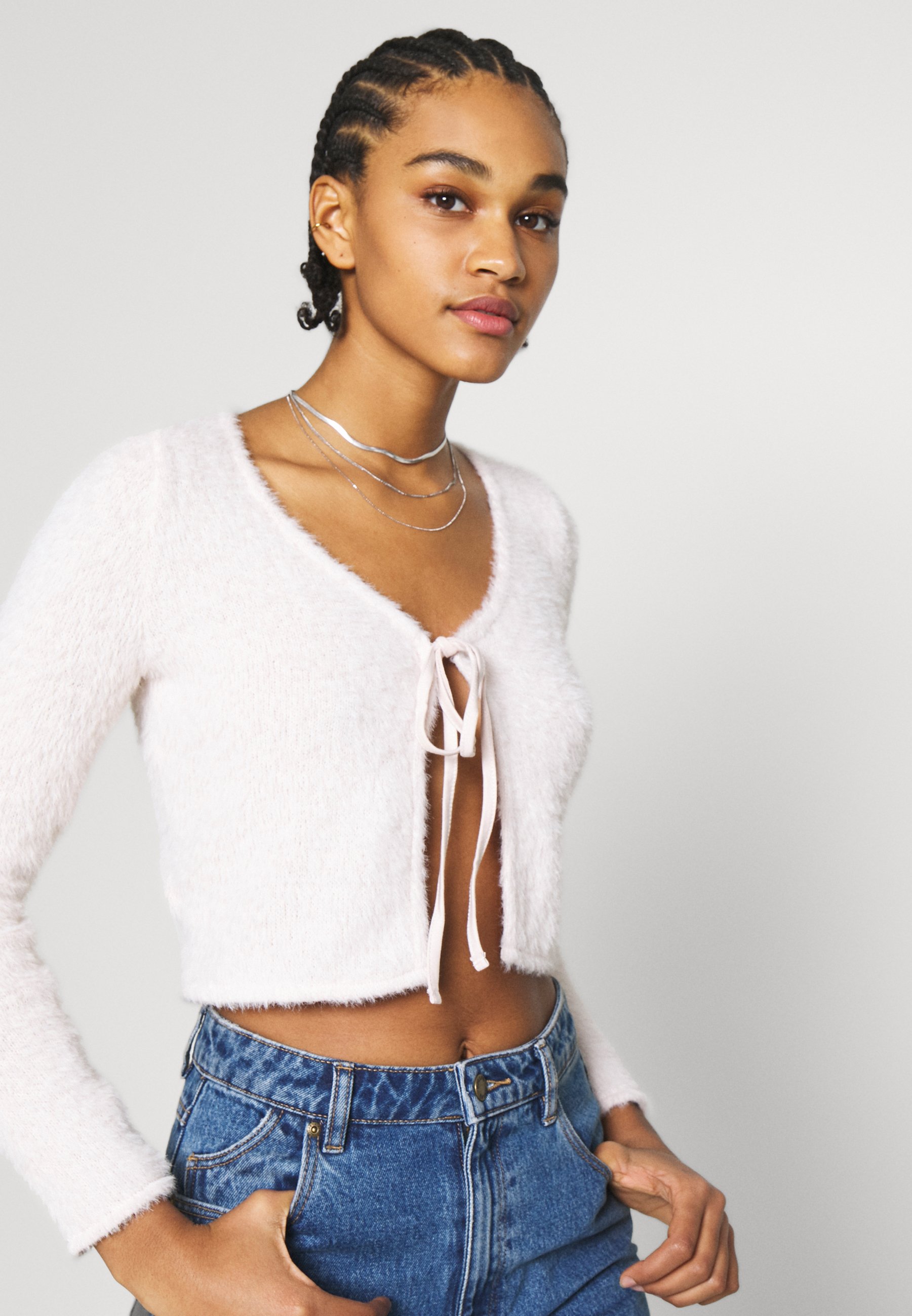 topshop tie cardigan