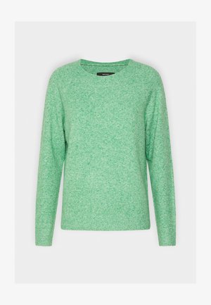 Vero Moda VMDOFFY O-NECK NOOS - Stickad tröja - bright green melange
