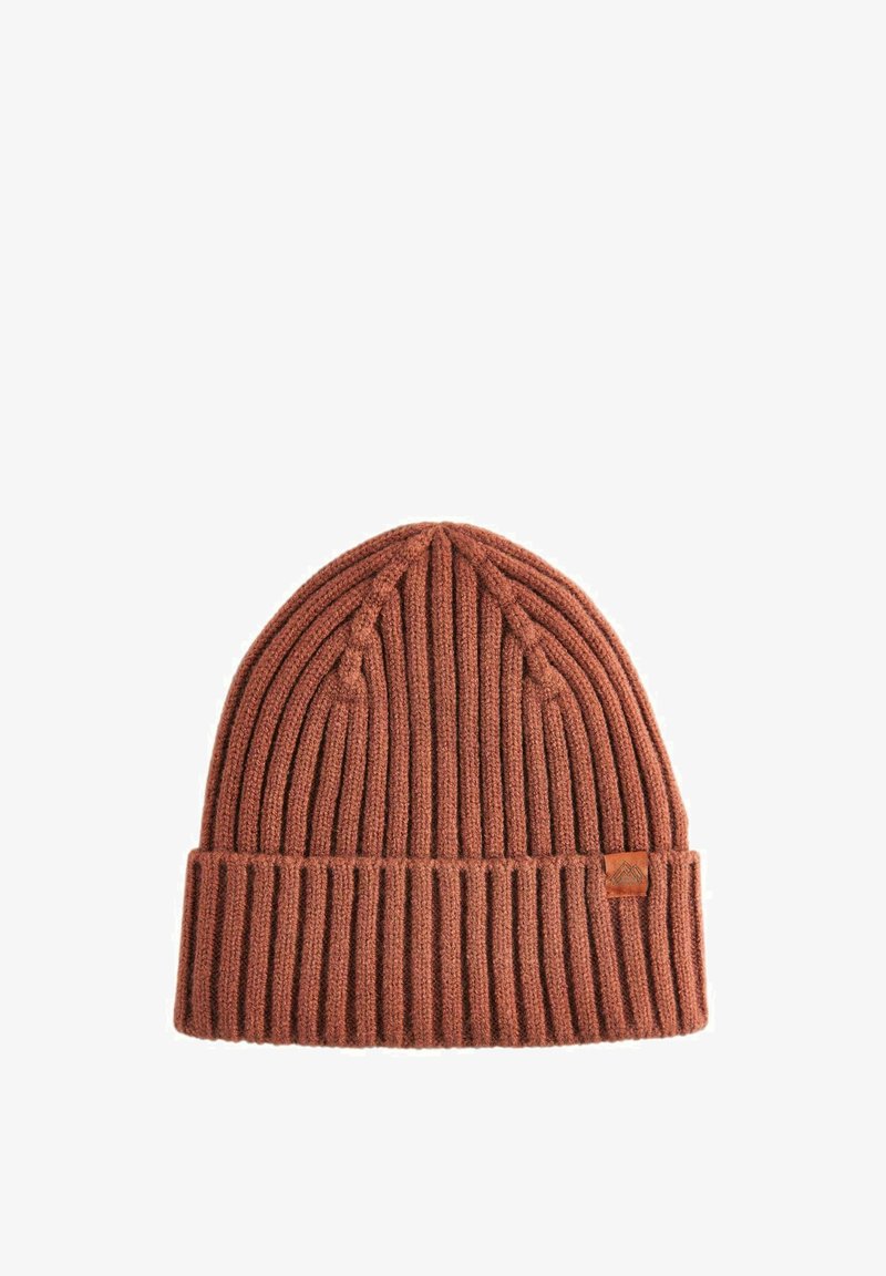 Next REGULAR FIT - Pletena kapa - rust brown