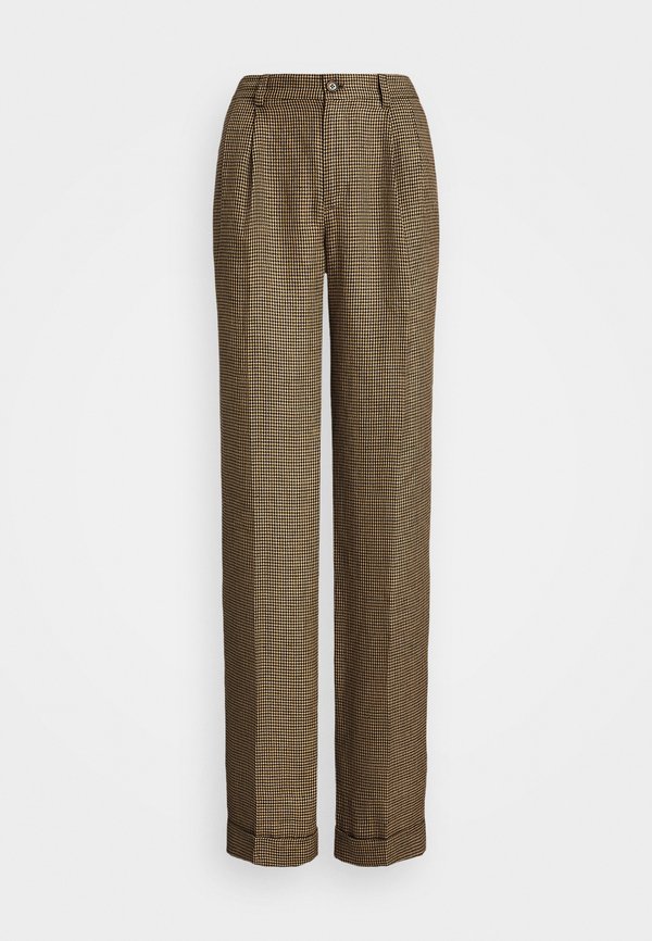 HOUNDSTOOTH PLEATED TWILL PANT - Trousers3