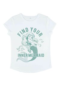 Henry Tiger THE LITTLE MERMAID SPIRIT ANIMAL - Triko s potiskem - white