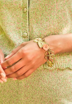 My Jewellery WITH CLOVER AND FLOWERS - Bracelet - gold-coloured
