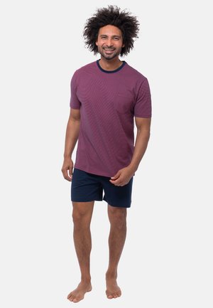 HOME - Pyjama set - dunkelblau/rot